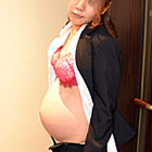 Black-Suited Pregnant Woman with Dark Nipples (Muramura-101516_462) sample image 2